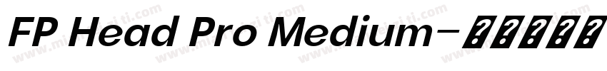 FP Head Pro Medium字体转换